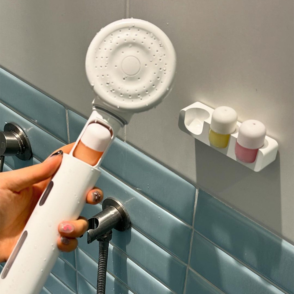 【SHIFT】專利除氯淨膚自動排水蓮蓬頭(居家SPA組)