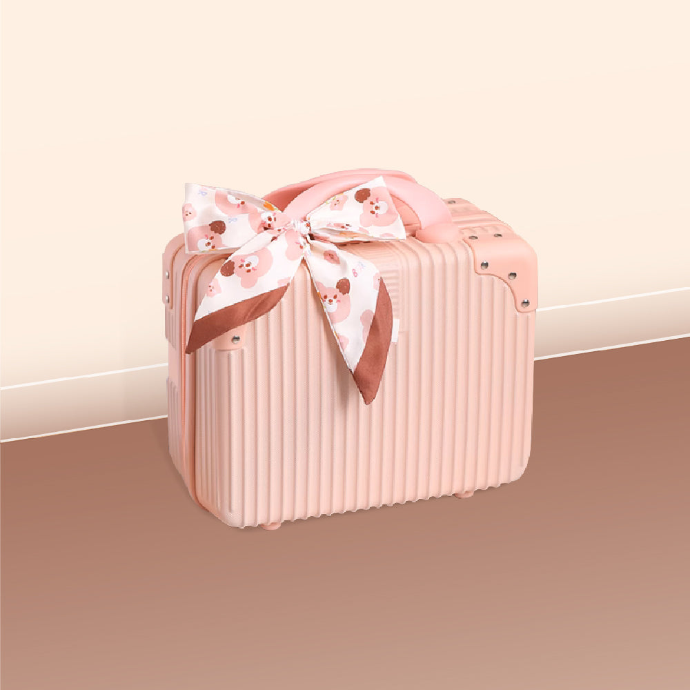 【Recipe Box】 粉紅迷你手提行李箱（含絲巾）