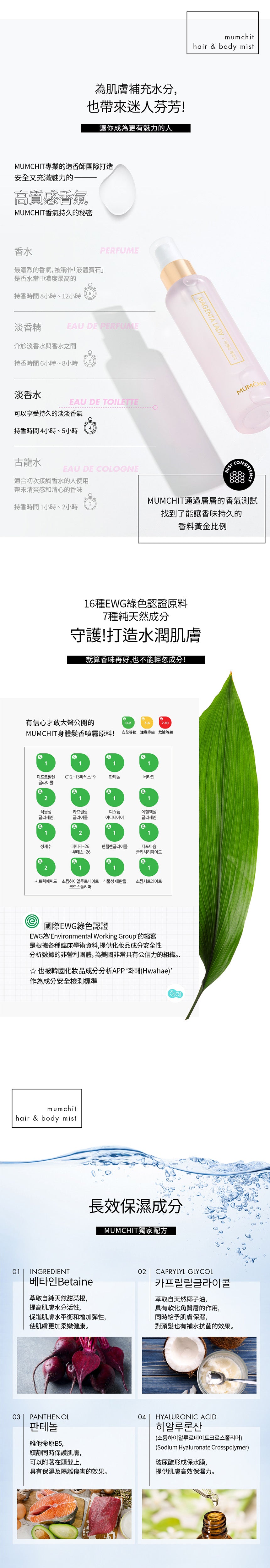 【MUMCHIT 默契 】 身體髮香噴霧