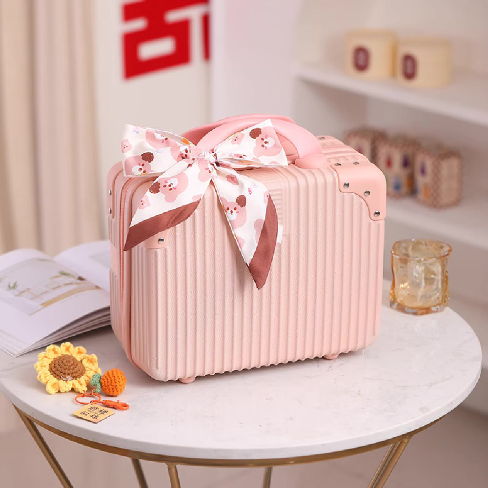 【Recipe Box】 粉紅迷你手提行李箱（含絲巾）