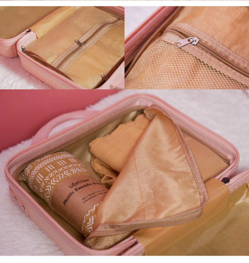 【Recipe Box】 粉紅迷你手提行李箱（含絲巾）