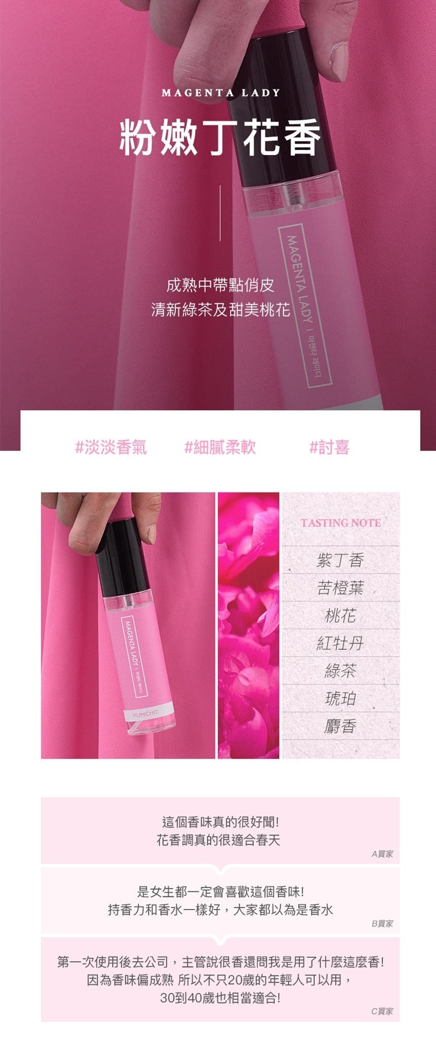 【MUMCHIT 默契 】衣物香水 抗菌認證 空間噴霧