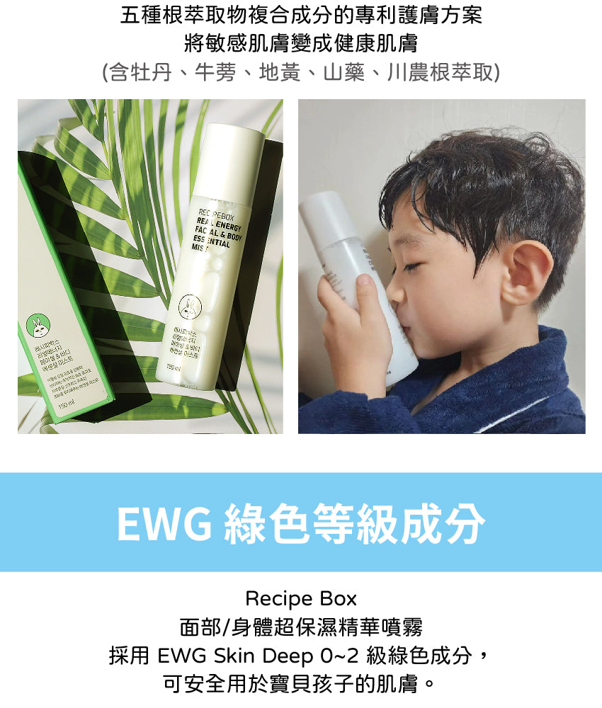 【Recipe Box】面部/身體超導保濕精華噴霧（面部乳液/身體乳液/保濕/敏感肌專用）