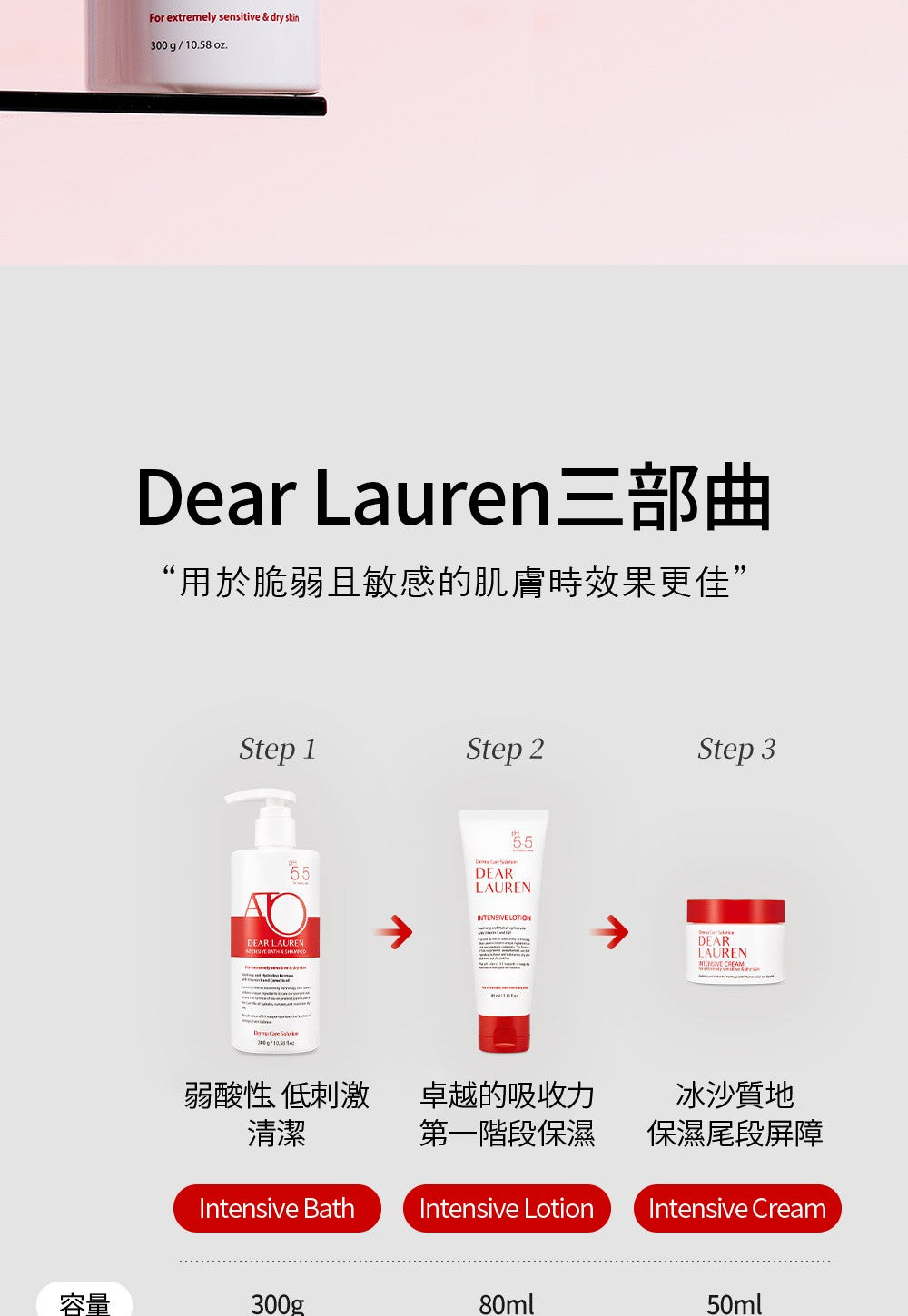 【Dear Lauren】 高級修護沐浴＆洗髮乳300g