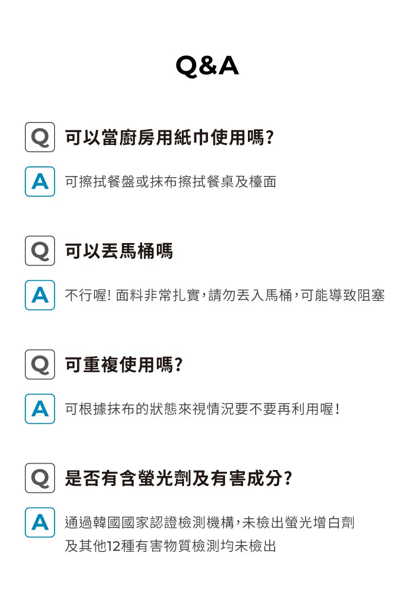 【MOTHER-K】LIFE 多功能可水洗拋棄式抹布 60張	MOTHER-K LIFE Reusable Wipes