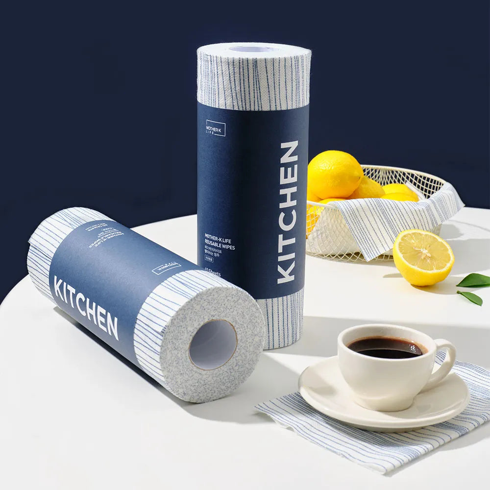 【MOTHER-K】LIFE 多功能可水洗拋棄式抹布 60張	MOTHER-K LIFE Reusable Wipes