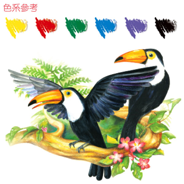 【AMOS】6色粗款神奇水蠟筆