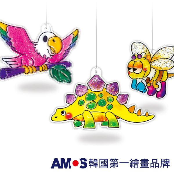 【AMOS】6色壓克力模型版DIY玻璃彩繪膠-SA款