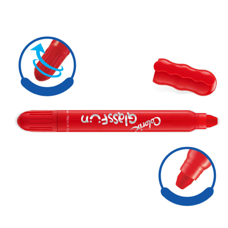 【AMOS】12色玻璃蠟筆