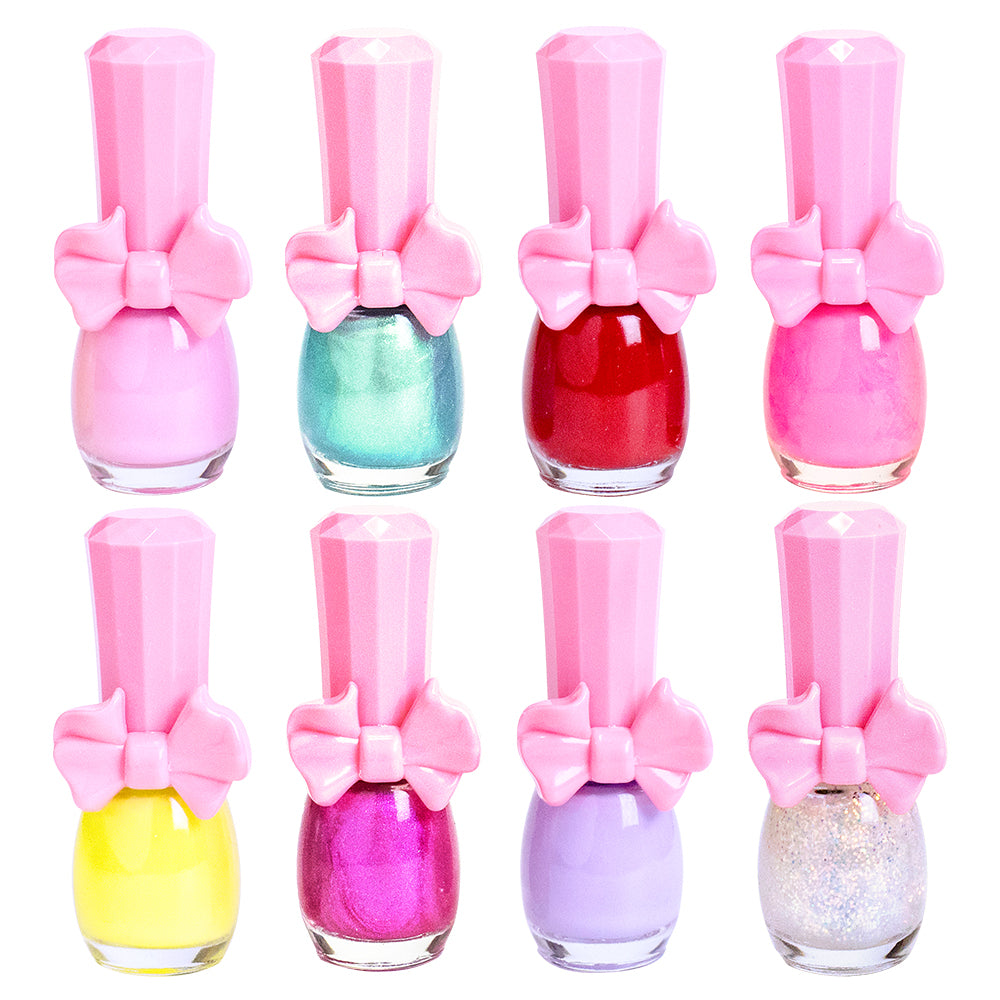 【Pinky Cosmetic】8色可撕安全無毒指甲油禮盒