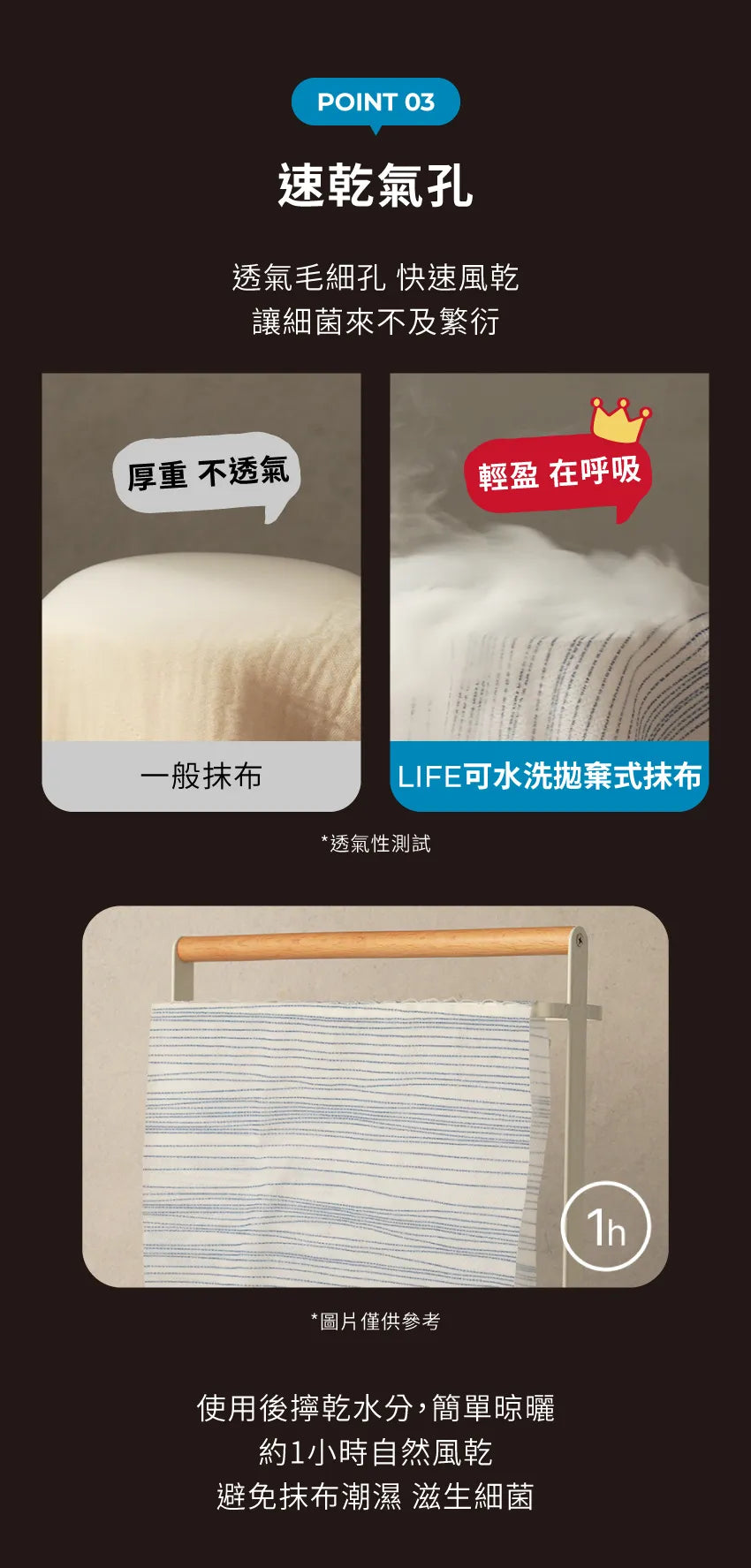 【MOTHER-K】LIFE 多功能可水洗拋棄式抹布 60張	MOTHER-K LIFE Reusable Wipes