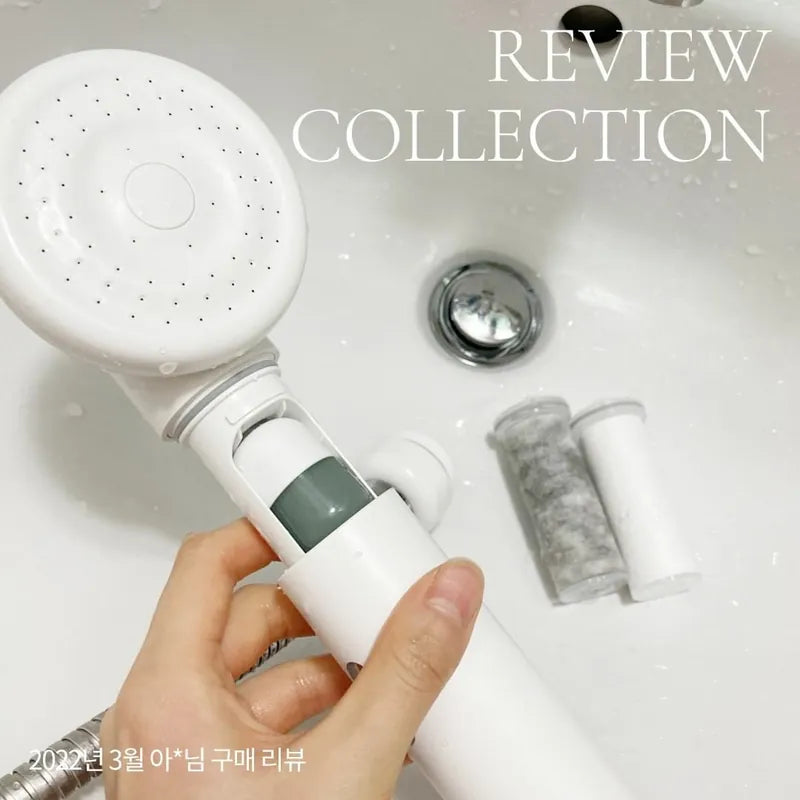 【SHIFT】專利除氯淨膚自動排水蓮蓬頭組（三件組）