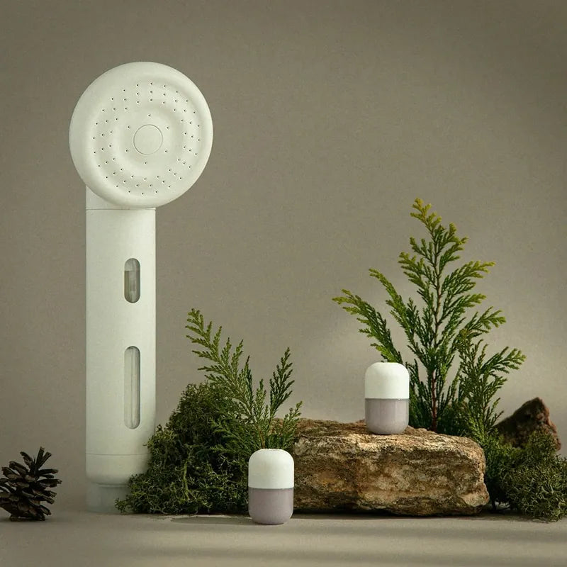 【SHIFT】專利除氯淨膚自動排水蓮蓬頭組（三件組）