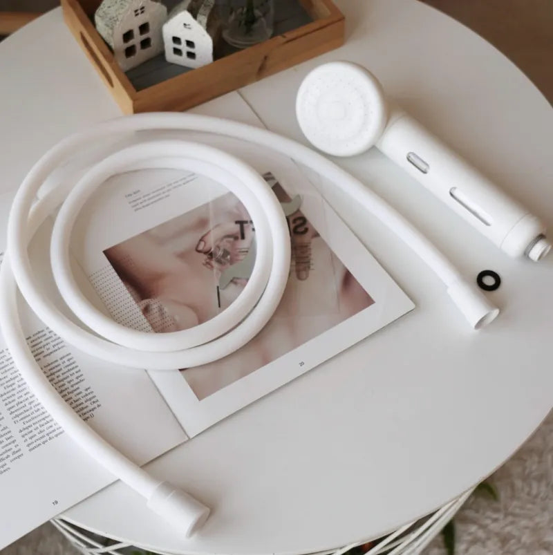 【SHIFT】專利除氯淨膚自動排水蓮蓬頭組（四件組）