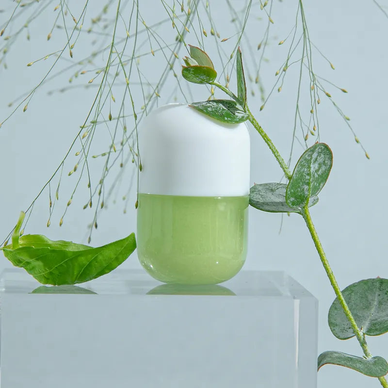 【SHIFT】－專利除氯淨膚自動排水蓮蓬頭－專用維生素香氛膠囊－羅勒青草