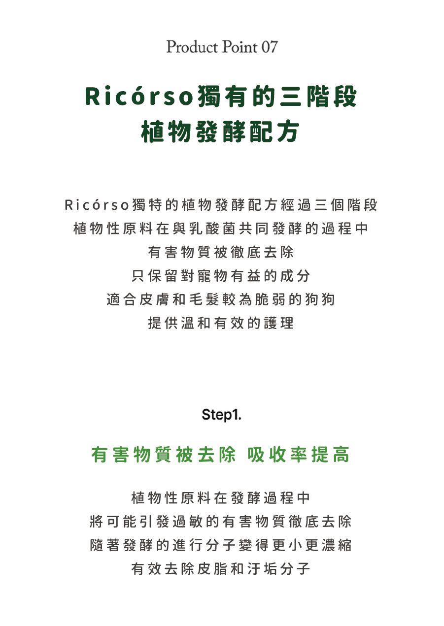 【Ricorso 】Foresty森林保濕洗毛精 300ml