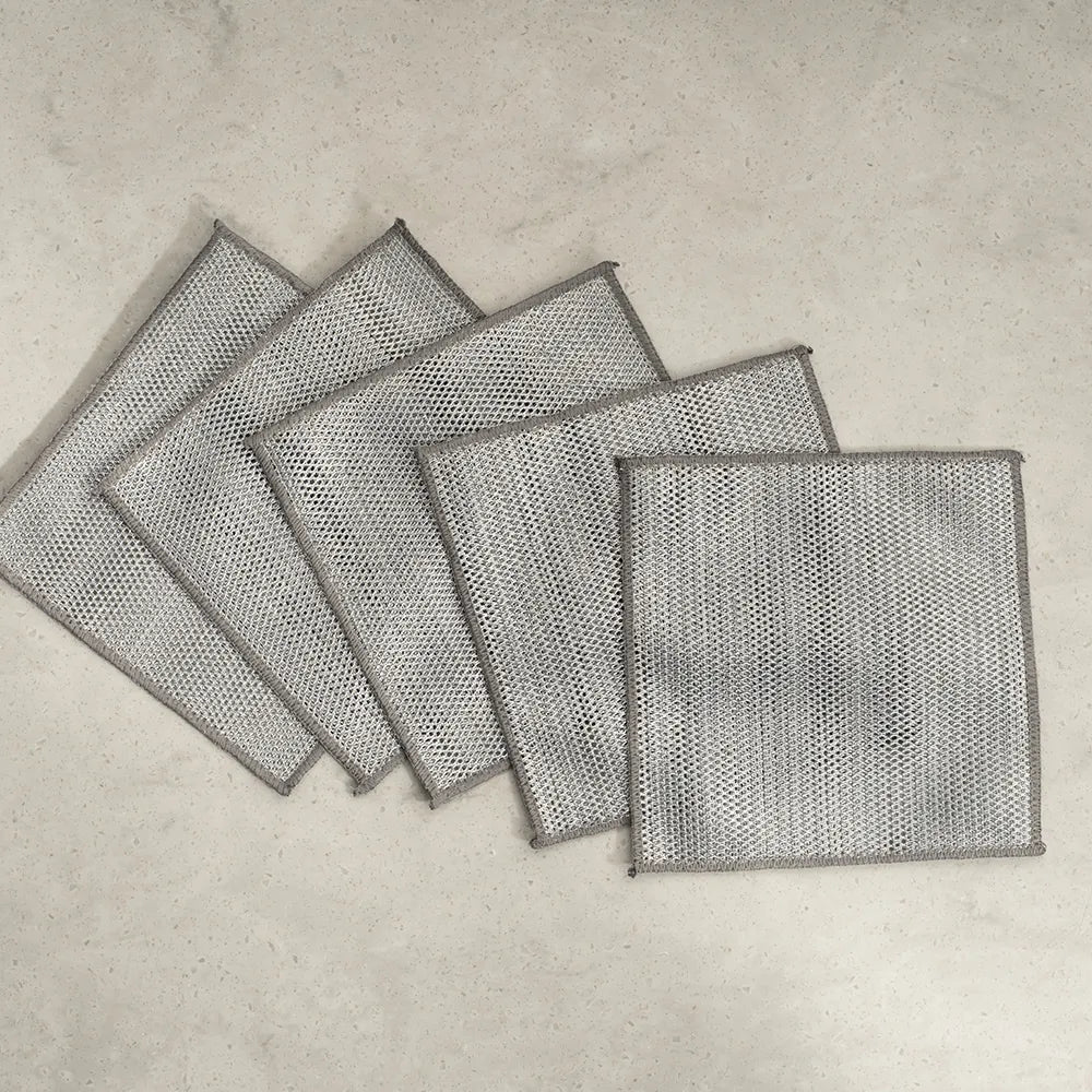 【MOTHER-K】LIFE 雙層極效銀絲洗碗布(5入)MOTHER-K LIFE Double-Layered Dish Wash Cloth