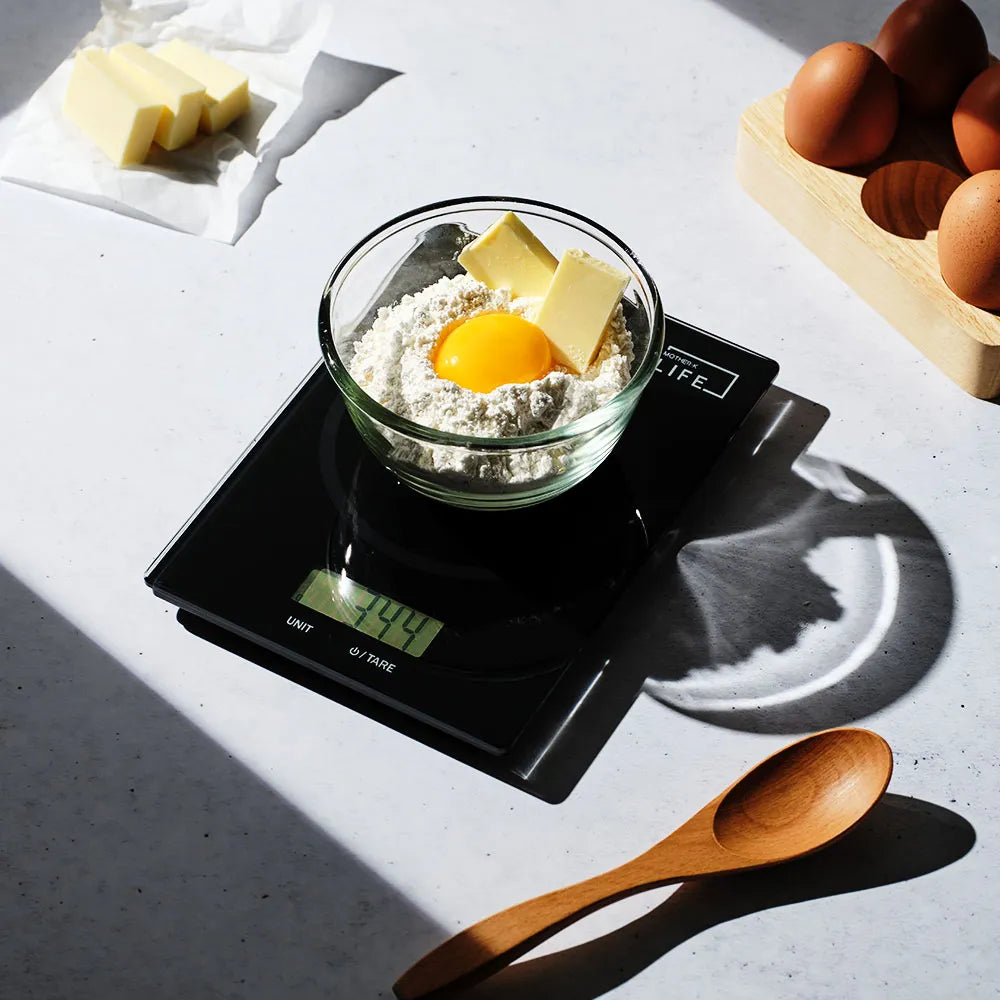 【MOTHER-K】LIFE 鋼化玻璃料理電子秤	MOTHER-K LIFE Tempered Glass Digital Kitchen Scale