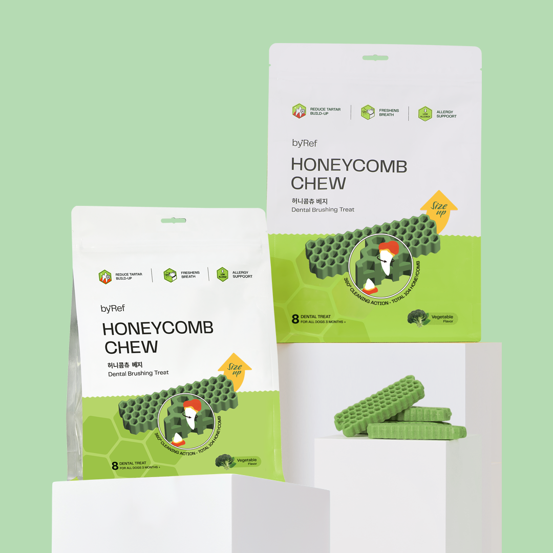 【by*Ref 】Honeycomb Chew蜂巢六角潔牙骨-蔬菜